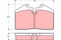 TRW Bremsbelagsatz, Scheibenbremse GDB379 für AUDI FERRARI MASERATI PORSCHE