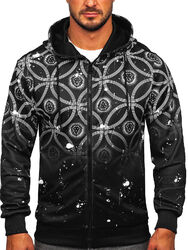 Kapuzenpullover Pullover Hoodie Sweatshirt Sweatjacke Men Herren Mix BOLF Motiv