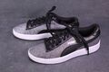 Puma Smash V2 Damen Sneaker Sportschuhe Gr. 36 Glitz Glam schwarz silber SB1698 