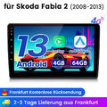 Für Skoda Fabia II 2008-2013 10"Autoradio GPS Navi Android13 Carplay Auto 4+64GB