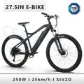 27.5 Zoll E Mountainbike 250W Elektrofahrrad Pedelec 36V 13AH Moped Ebike 25km/h