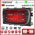 DAB+ 32G Für Ford Focus S C Max Galaxy Kuga CarPlay Android 13 Autoradio GPS Kam