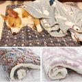 Hundematte Hundedecke Winter weiche Flanell Decke Hundekissen Matte Schlafplatz