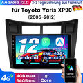 4G+64GB Android 12 Für Toyota Yaris XP90 2005-2012 Autoradio GPS Navi CarPlay AM