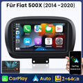 Android 13 CARPLAY Autoradio DAB GPS Navi DSP Für Fiat 500x 2014-2020  Bluetooth