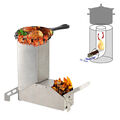 Camping Raketenofen Holzofen Rocket Stove Campingkocher Grill Smoker Dutch Oven