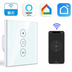 WiFi Smart Rolladen Zeitschaltuhr, Wlan Rolladenschalter für Rollladen Jalousien