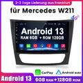 9" Carplay Android 13 Autoradio Für Mercedes Benz CLS E-Class W211 W219 6G+128GB