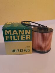 ORIGINAL MANN-FILTER ÖLFILTER AUDI VW SEAT SKODA HU 712/6 x - Neu