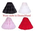 50er 60er Jahr Petticoat Tüllrock Dirndl Rock Unterrock Tütü Damenrock Kurz 45cm