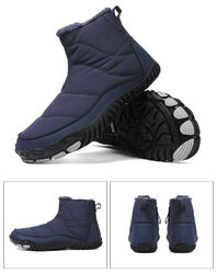 Winter Warme Wanderschuhe Wasserdicht Barfuß Schuhe für Trekking Klettern Laufe,