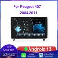 8Kern 4G LTE Für Peugeot 407 2004-2011 Android Carplay Autoradio GPS Nav RDS DSP