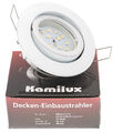 12er Set LED Vordach Außen Einbaustrahler 5W Flacher Einbauspot Deckenstrahler