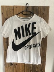 Damen T-Shrit von Nike mit großem Schwarzem Logo Print Größe XL