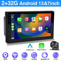 7 Zoll Autoradio Carplay Android 13 32G 2 DIN GPS NAVI WiFi RDS Bluetooth USB FM