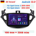 9" Android12 Autoradio Für Opel Corsa 2015-2019 Adam 2013-2016 GPS Navi Sat DAB+