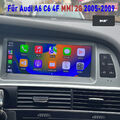 8.8"6+128G Carplay Android13 DAB Autoradio Für Audi A6 C6 4F MMI 2G 2005-2009 BT