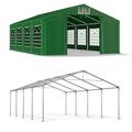 Partyzelt 5x8 PVC Pavillon Festzelt Gartenzelt Bierzelt Wasserdicht 8x5 Grün S