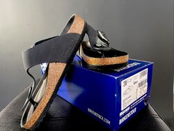 Birkenstock Gizeh Big Buckle (Größe: 38 EU) Leder Sandale - Schwarz