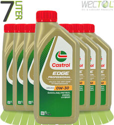 7 Liter Castrol Edge Professional LL III 0W-30 VW Freigabe 504 00 / 507 00