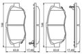 BOSCH Bremsbelagsatz, Scheibenbremse 0 986 494 211 für LEXUS