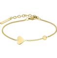 LIEBESKIND BERLIN Damen Armband mit Anhängern in Edelstahl, IP Gold LJ-0510-B-20