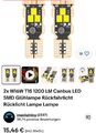 2x W16W T15 1200 LM Canbus LED SMD Glühlampe Rückfahrlicht Rücklicht Lampe Lampe