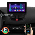 2G+64GB Android 14 Apple CarPlay Autoradio Für Peugeot 207 2006-2015 GPS SWC DSP