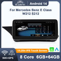 Für Mercedes E-Klasse S212 W212 NTG Carplay Android 14 Autoradio GPS IPS Display