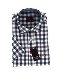 CASAMODA Freizeithemd Kurzarm Comfort Fit Herren mit Button-Down-Kragen