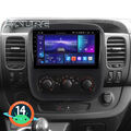 Android 14 CarPlay Autoradio 2+64G GPS NAVI WIFI Für Opel Vivaro B Fiat Talento