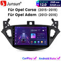 FÜR OPEL CORSA 2015-2019 ADAM 2013-2016 ANDROID CARPLAY Autoradio GPS NAVI 2+32G