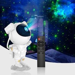 Astronaut Sternenhimmel Projektor Kinder Galaxy Lampe LED Nachtlicht mit Timer