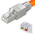 CAT7 Netzwerkstecker RJ45 Netzwerk Stecker werkzeuglos Verlegekabel AWG23 LAN