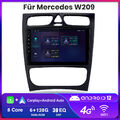 6+128GB Autoradio CarPlay GPS Android 13 DSP DAB Für Mercedes Benz CLK W209 W203