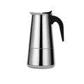 Espressokocher 9 Tassen Edelstahl Mokkakanne Espressokanne Espresso Maker 450ml