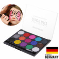 Schminkset 15 teilig Kinder Gesicht Schminke Karneval Halloween Fasching Make up