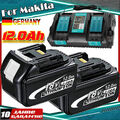 2x Für Original Makita 18V 12AH Akku BL1860 BL1850 BL1830 Led Anzeige/Ladegerät