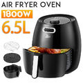 6.5L Uten Edelstahl Airfryer Heißluftfritteuse XXL Fritteuse Ofen Friteuse 1800W