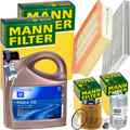 MANN INSPEKTIONSPAKET+5L ORIGINAL 5W-30 MOTORÖL passend für OPEL CORSA E 1.3CDTI