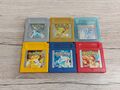 Gameboy Nintendo Spiel - Pokemon Kristall Gold Silber Rot Blau Gelb - Sammlung