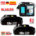 2X Für Makita BL1815N Akku 18V 3Ah Lithium LXT Ersatzakku BL1850/DC18RF Ladegerä