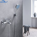 Badewannenarmatur Wasserhahn Wannenarmatur Duschset mit Handbrause Bad Armatur