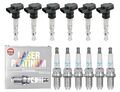 6x MAXGEAR Zündspule +6x BOSCH Zündkerze Laser Platinum für Jaguar S-Type X200