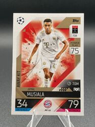 Auswärtstrikot Jamal Musiala Match Attax Extra 2022/2023 Bayern München 22/23 # AK 12