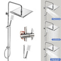 Edelstahl Duschset Duscharmatur Duschsystem Regendusche Mischbatterie Kopfbrause