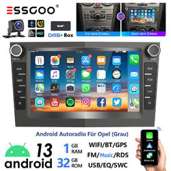 DAB+ Autoradio Android 13 GPS Navi Carplay KAM Für Opel Astra H Corsa C D Zafira