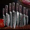 Japanisch Küchenmesser 7cr17 Rostfreier Stahl Kochmesser Santoku Chef Hackmesser