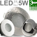 LED Bad Einbaustrahler Decken Set IP65 230V 5W SD dimmbar GU10 NAT-IP65