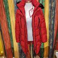 Marikoo warme Damen Winter Jacke Winterjacke Parka Stepp Mantel lang  Gr. S